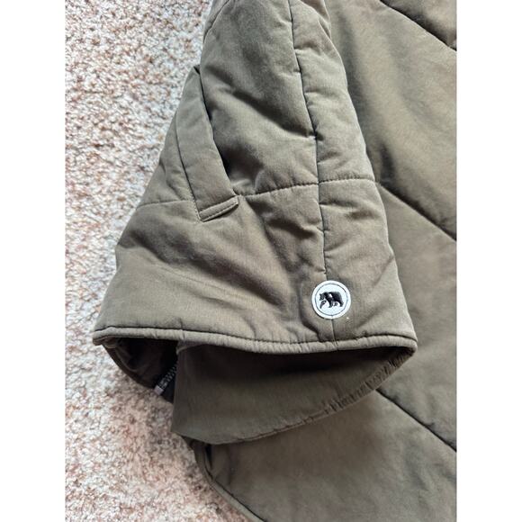 The NORMAL BRAND DANO Hooded Men's Vest, size Large, Green - Picture 5 of 14